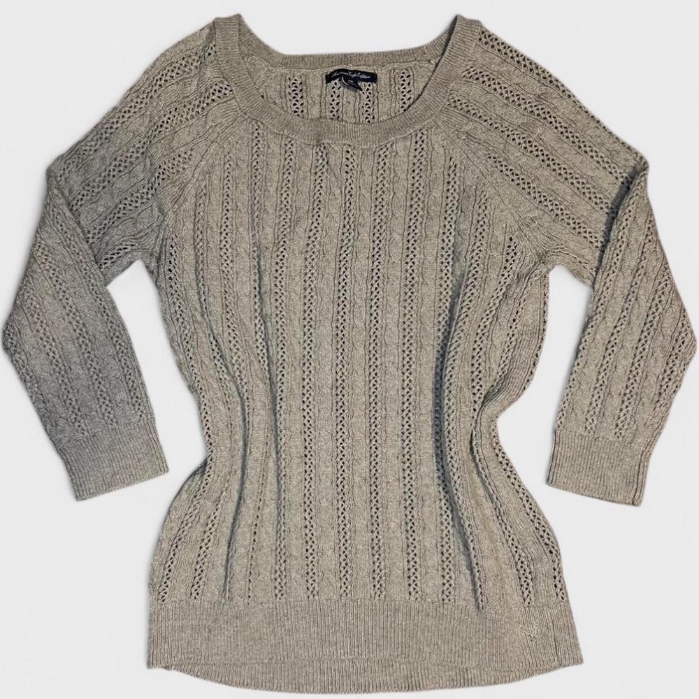 Vintage Y2K 2000s American Eagle Outfitters Cable Knit Sweater